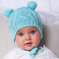 Oobi Cable Knit Hat Blue